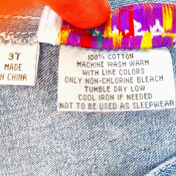 CACSARS Kids Overall Unisex Denim adjustable straps size 3T - Picture 9 of 10